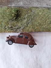 Modellauto 1:87 von Herpa  Citroen 2 CV  6  braun offenes Verdeck