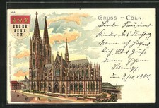 Lithographie Köln, Dom und