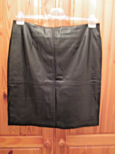 Rock Comma Gr. 42 s.Maße! schwarz Lederimitat waschbar getragen super gepflegt