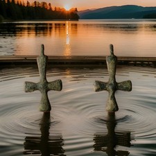 Bysantinisches Bronze Kreuz