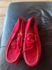 Mokassins Roter Veloursleder Gr 42
