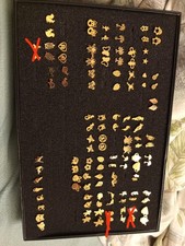 goldfarbene lustige Ohrringe Kinderohrringe Ohrstecker