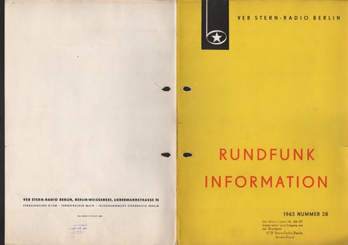 Berlin prospekt 1963 - prospekt, veb