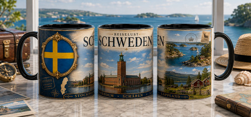Schweden souvenir tasse - schweden,