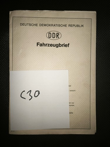 150 ddr kfz brief - ddr,