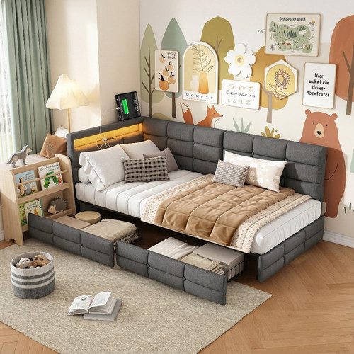 Polsterbett schlafsofa - polsterbett,