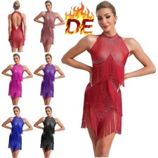 DE Damen Fransenkleid Strass