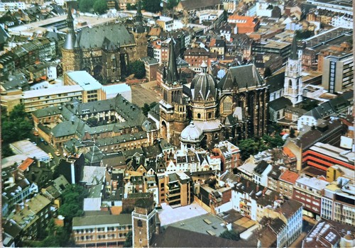 Aachen luftaufnahme 1970er - ak,