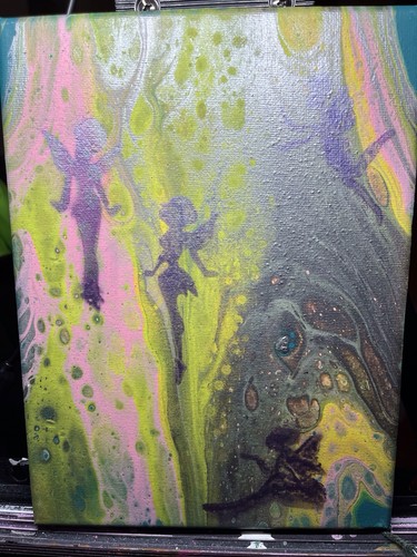 Acrylmalerei auf handgemalter - acrylmalerei,