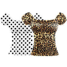 Damen Polka Leopardenmuster