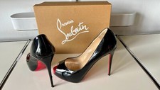 Christian Louboutin Peep Toe New Very Prive 120 Patent  Gr. 38 TOP! 