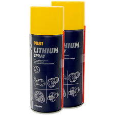 Lithium Spray Fett 2 X 400 ml Wälzlagerfett Schmierfett Fettspray Lithiumfett
