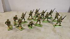 Britains Deetail 14 Soldaten  USA  Aufstellfiguren WWII 