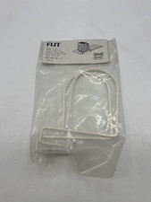 Vintage Ikea Flit Weiß Metall Buchstützen minimales Design BRANDNEU