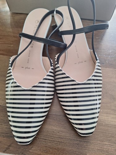 Schwarz weißer sling - schwarz/weißer, sling-pumps