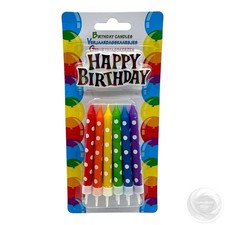 Geburtstagskerzen Set Bunt