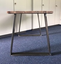 1 Stück Tischbein Trapez B 700 Stahl Design Tischkufen Tischgestell  Tisch 
