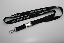 Porsche Schlüsselband 911 neu & original weiß schwarz Lanyard Strap Anhänger 