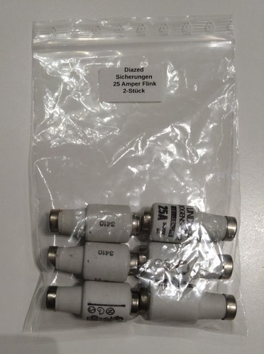 Diazed sicherungen amper - 25,