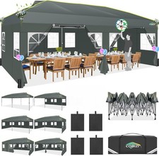 COBIZI Faltpavillon 3x3m/3x6m Pop up Pavillon Wasserdicht Anti-UV Gartenpavillon