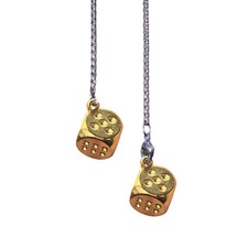 Metallkette Würfel Ornament