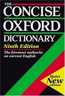 Concise oxford dictionary - concise,