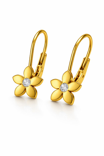 Ohrringe blume 925 - 925, silber