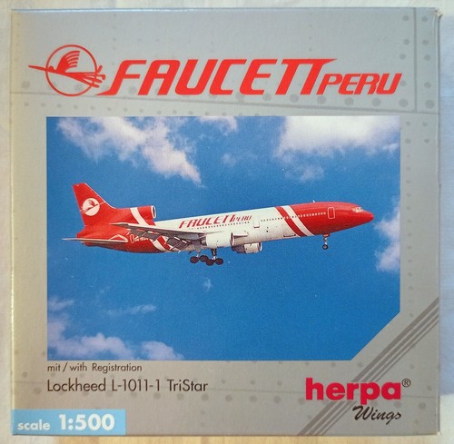 Herpa 512916 faucett peru - herpa,