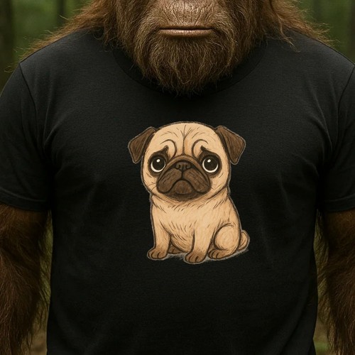 Shirt mops motiv - mops, –lustiger