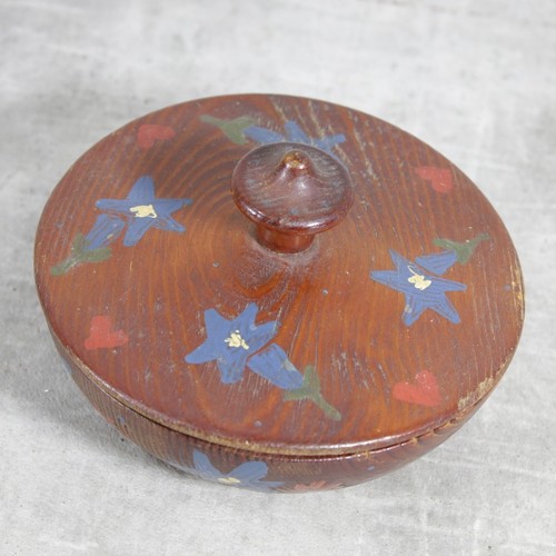 Alte holz dose schale - holz,