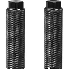 Fahrrad Pegs 10mm BMX Aluminium 2 Stück universal schwarz Zubehör