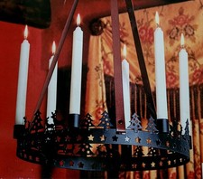 Kerzenhalter zum Aufhängen Hängeleuchter Kerzen Kerzenkranz aus Metall 