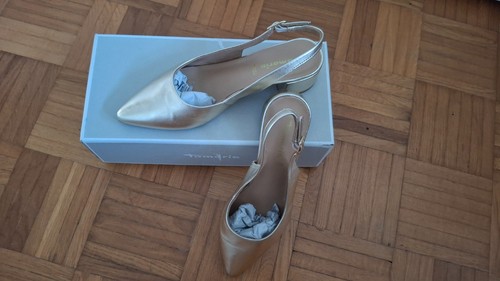Tamaris slingpumps gold - tamaris, 38,