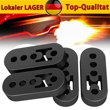 4 Stück Auto Auspuffhalterung Universal 4 Löcher Gummi Endrohr Auspuff Aufhänger