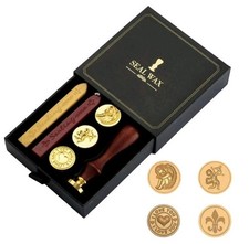 Siegelwachs Siegel Stempel Set