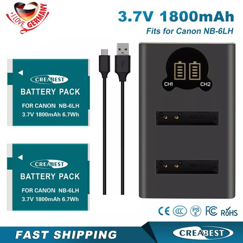 2xakku 6lh ladegerät - 2xakku, nb-6lh/6l+ladegerät