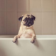 Wandtattoo Aufkleber Mops in