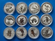 Diversen Australia Kookaburra 1 Dollar 1 oz 999 Silber 1990 bis 2025 jahr
