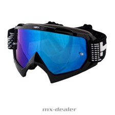 HP 7 HP7 MX Brille schwarz blau verspiegelt Motocross Enduro MTB BMX Crossbrille