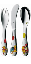 WMF Winnie Pooh Kinderbesteck-Set  3-tlg Kinder Besteckset Gabel Messer Löffel