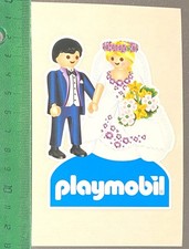 Aufkleber/Sticker: Playmobil Brautpaar Hochzeit    (O5-18-22-2)