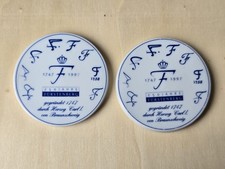 Porzellan Aufsteller Furstenberg 250 Jahre  Händler Marke