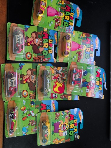 Hot wheels super mario set - 8x,