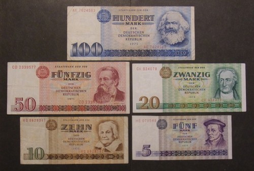 Geldscheine von ddr 10 - 5,