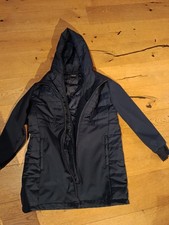 Softshelljacke Damen Größe 44 Blau mit Kapuze 2 Reißverschlüsse Top Ware