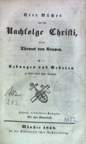 Vier bücher von - bücher, nachfolge