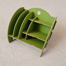 Werkhaus Schreibtischorganizer Grün mit 8 Fächern Briefkorb Ablagebox