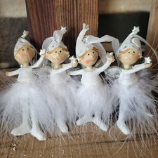 4 x Figuren Engel Elfen Fee