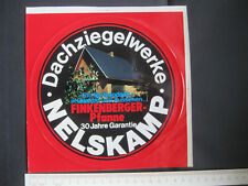 Dachziegelwerke NELSKAMP FINKENBERGER Pfanne Sticker großer Aufkleber Reklame
