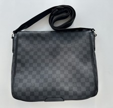 Louis Vuitton Daniel MM Satchel Leather Bag Damier Graphite